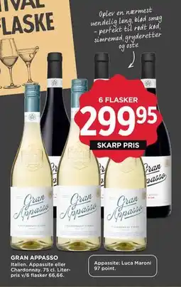 MENY GRAN APPASSO tilbud