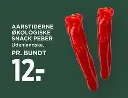MENY AARSTIDERNE ØKOLOGISKE SNACK PEBER tilbud