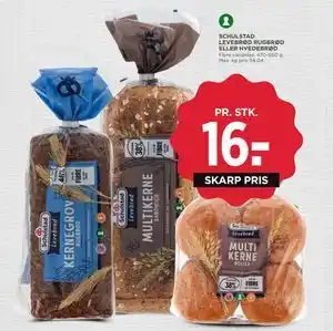 MENY SCHULSTAD LEVEBRØD RUGBRØD ELLER HVEDEBRØD tilbud