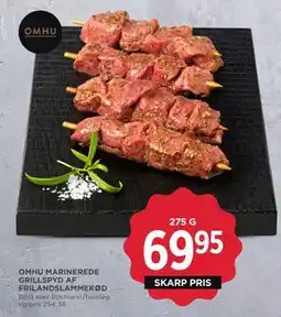 MENY OMHU MARINEREDE GRILLSPYD AF FRILANDSLAMMEKØD tilbud