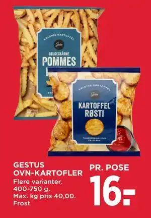 MENY GESTUS OVN-KARTOFLER tilbud