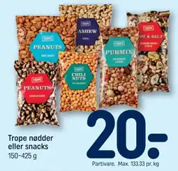 REMA 1000 Trope nødder eller snacks tilbud