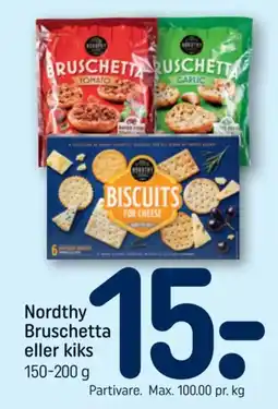 REMA 1000 Nordthy Bruschetta eller kiks tilbud