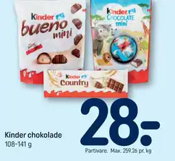 REMA 1000 Kinder chokolade tilbud