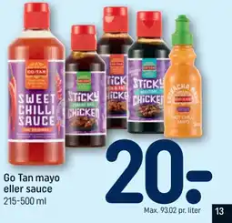 REMA 1000 Go Tan mayo eller sauce tilbud