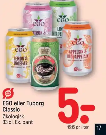 REMA 1000 EGO eller Tuborg Classic tilbud