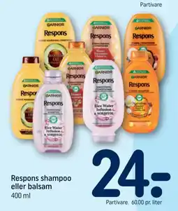 REMA 1000 Respons shampoo eller balsam tilbud