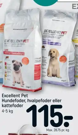 REMA 1000 Excellent Pet Hundefoder, hvalpefoder eller kattefoder tilbud