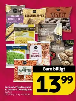 Løvbjerg Gestus el. Frigodan grønt el. Gestus el. Nordthy brød tilbud