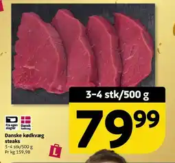 Løvbjerg steaks Dansk slagter kødkvæg tilbud