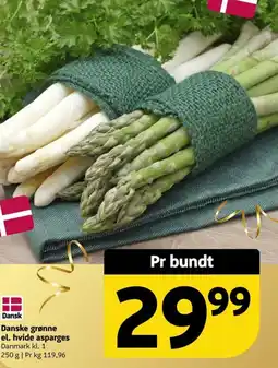 Løvbjerg Danske grønne el. hvide asparges tilbud
