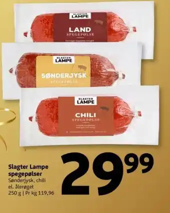 Løvbjerg Slagter Lampe spegepølser tilbud