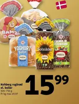 Løvbjerg Kohberg rugbrød el. boller tilbud