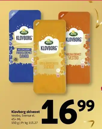 Løvbjerg Klovborg skiveost tilbud