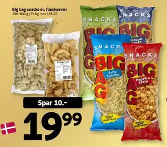 Løvbjerg Big bag snacks el. flæskesvær tilbud
