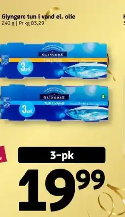Løvbjerg Glyngøre tun i vand el. olie tilbud