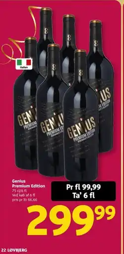 Løvbjerg Genius Premium Edition tilbud