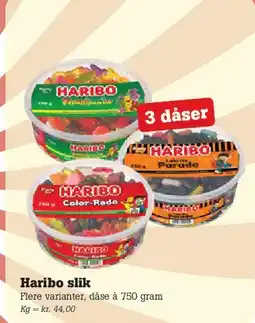Poetzsch Padborg Haribo slik (3 dåser) tilbud