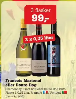 Poetzsch Padborg Francois Martenot eller Douro Dog (3 flasker) tilbud