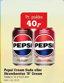Poetzsch Padborg Pepsi Cream Soda / Strawberries 'N' Cream tilbud