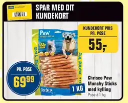 Otto Duborg Chrisco Paw Munchy Sticksmed kylling tilbud