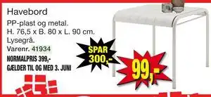 Havebord