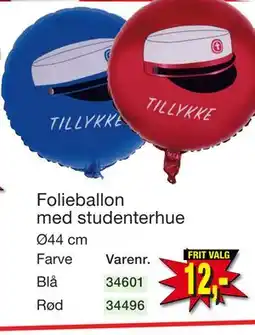 Harald Nyborg Folieballon med studenterhue tilbud