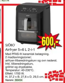 Harald Nyborg Airfryer 5+6 L 2-i-1 tilbud