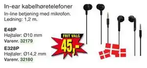 Harald Nyborg In-ear kabelhøretelefoner tilbud