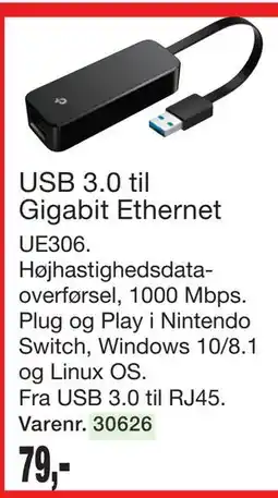 Harald Nyborg USB 3.0 til Gigabit Ethernet tilbud