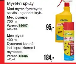 Harald Nyborg MyreFri spray tilbud