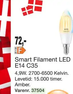 Harald Nyborg Smart Filament LED E14 C35 tilbud