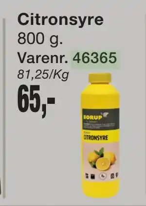 Harald Nyborg Citronsyre tilbud