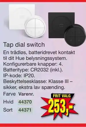 Harald Nyborg Tap dial switch tilbud