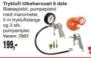 Harald Nyborg Trykluft tilbehørssæt 6 dele tilbud