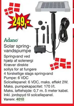 Harald Nyborg Solar springvandspumpe tilbud
