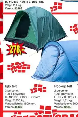 Harald Nyborg Iglo telt tilbud