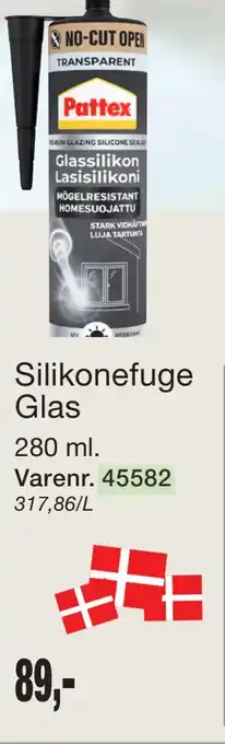 Harald Nyborg Silikonefuge Glas tilbud