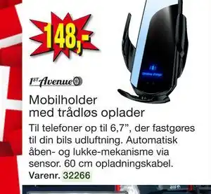 Harald Nyborg Mobilholder med trådløs oplader tilbud