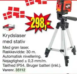 Harald Nyborg Krydslaser med stativ tilbud