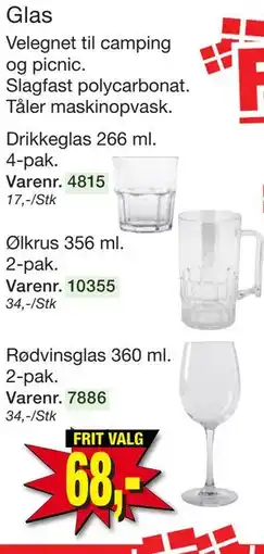 Harald Nyborg Glas tilbud
