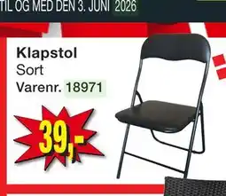 Harald Nyborg Klapstol Sort tilbud