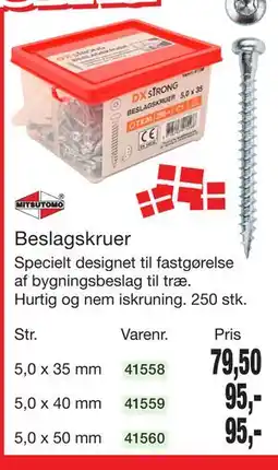 Harald Nyborg Beslagskruer tilbud