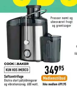 Imerco Saftcentrifuge tilbud