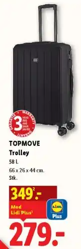 Lidl TOPMOVE Trolley (58 l) tilbud
