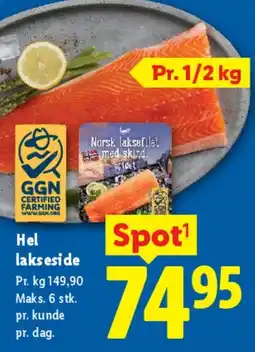 Lidl Hel lakseside tilbud