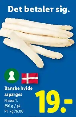 Lidl Danske hvide asparges tilbud