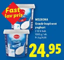 Lidl Græsk-inspireret yoghurt tilbud
