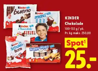 Lidl Kinder Chokolade tilbud