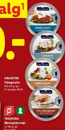 Lidl Graasten Pålægssalat tilbud